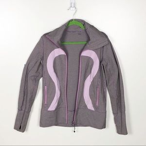 Lululemon In stride jacket marled lavender size 8